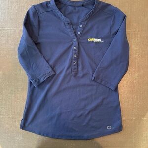 OGIO Blue 3/4 Sleeve Blouse